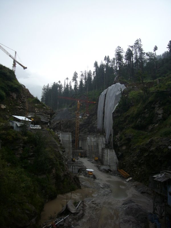 The hydro-electric dam.